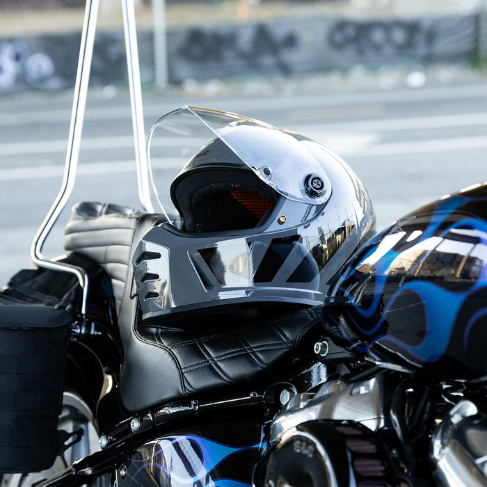 BILTWELL Lane Splitter Inertia Helmet 2025 in Storm Grey