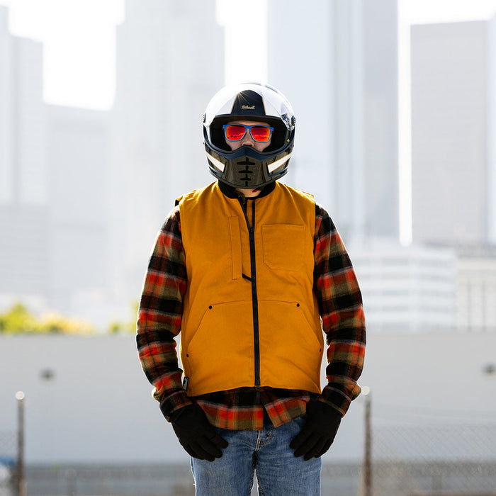 BILTWELL Lane Splitter White Flames Helmet 2025 in Black/White