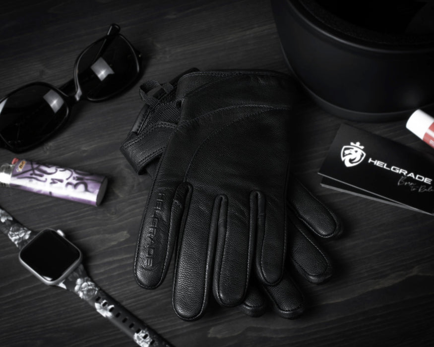 HELGRADE STEFANI WOMEN'S LEATHER GLOVES in Black