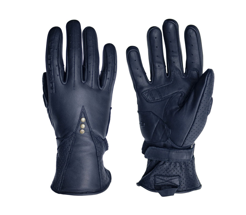 HELGRADE STONE WOMEN'S LEATHER GLOVES in Black