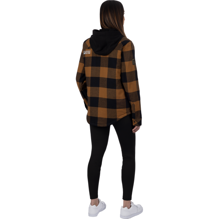 FXR Unisex Timber Insulated Flannel Jacket in Copper/Black