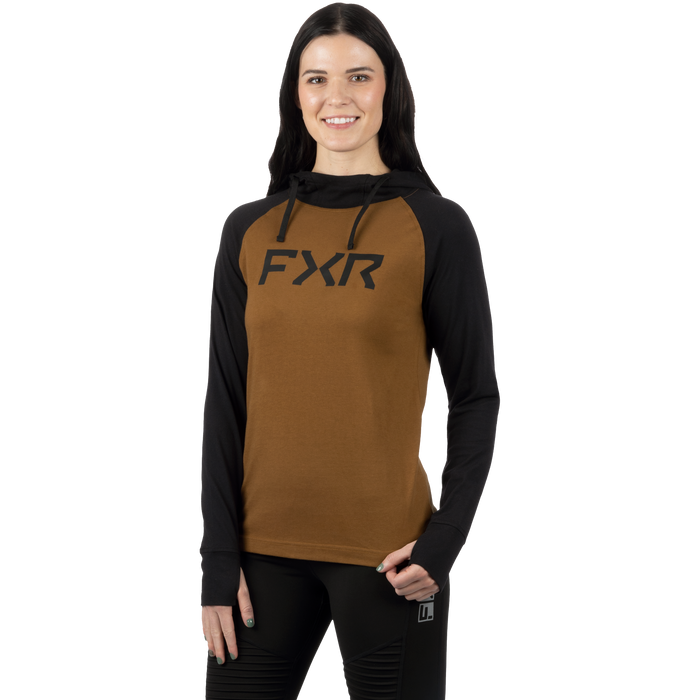 FXR Trainer Lite Premium Pullover Women's Hoodie in Black/Copper