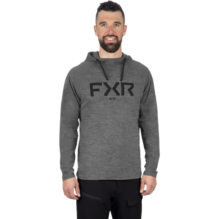 FXR Trainer Premium Lite Pullover Hoodie in Grey Heather/Asphalt