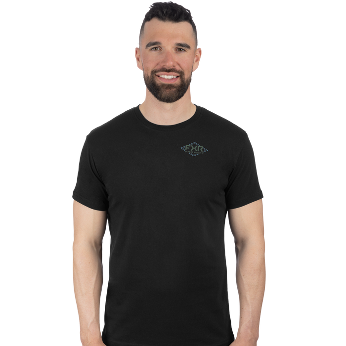 FXR Trophy Premium T-shirt in Black/Army