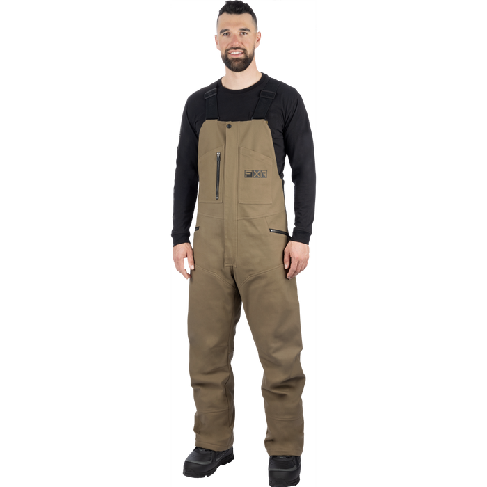 FXR Unisex Task Insulated Canvas Bib Overall in Canvas
