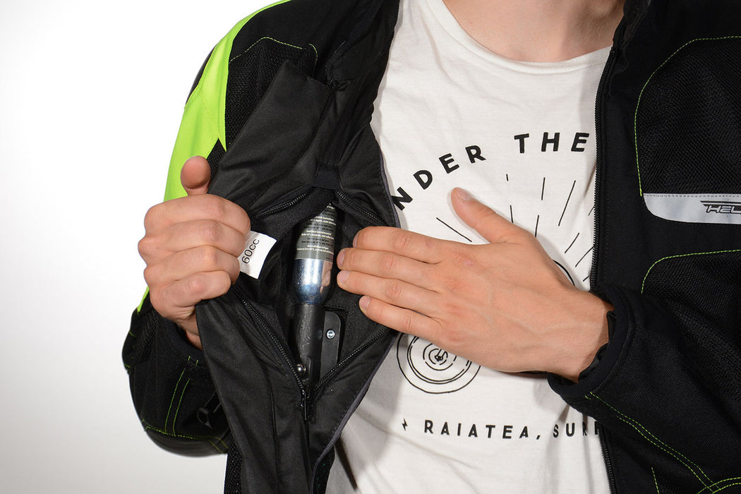 HELITE VENTED AIRBAG JACKET 2026 in Black / Hi-Viz