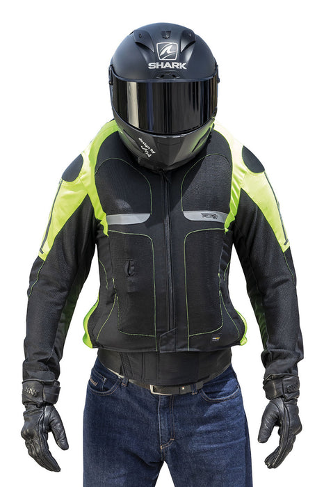 HELITE VENTED AIRBAG JACKET 2026 in Black / Hi-Viz