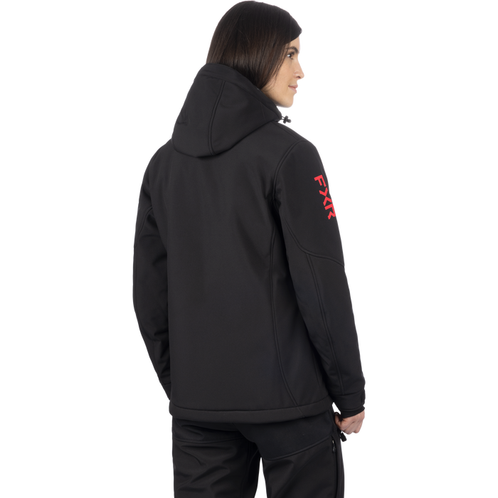 FXR Vertical Pro Insulated Softshell Women's Jacket in Black/Razz