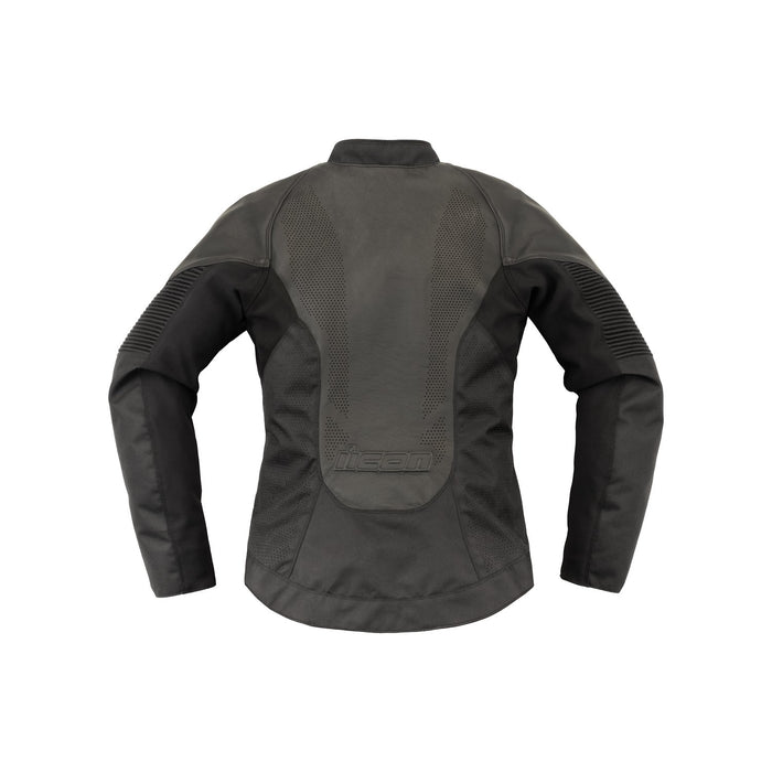 ICON OVERLORD3™ WOMEN’S LEATHER JACKET 2025 in Black