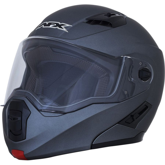 AFX FX-111 Dual Sport Solid Helmet in Frost Gray