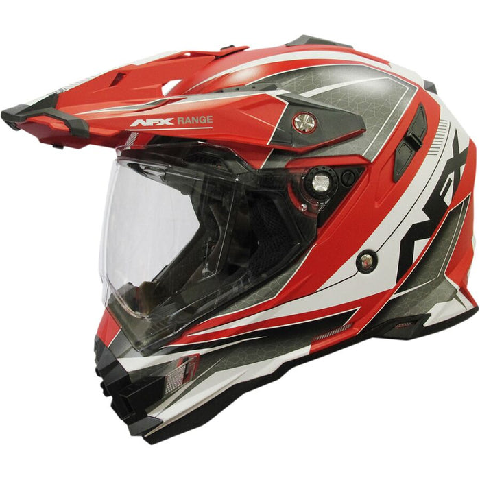 AFX FX-41DS Range Helmet in Matte Red