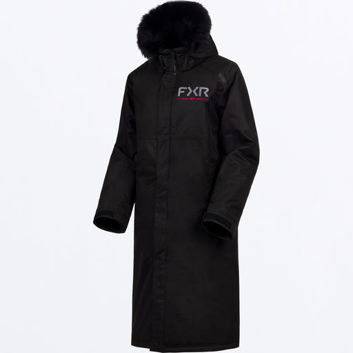 FXR WOMEN'S WARM-UP COAT 2025 - Black/Razz