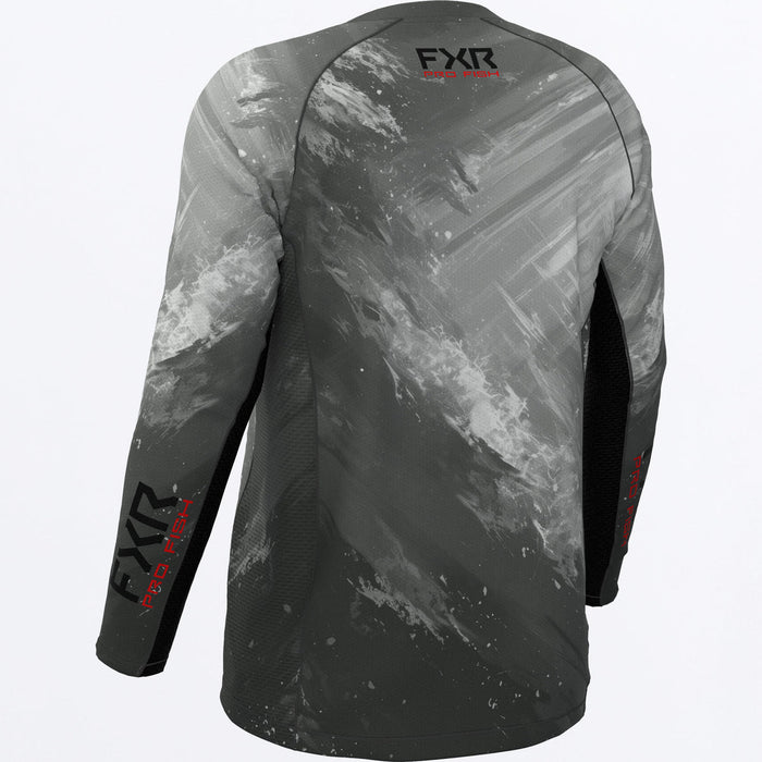 FXR  DERBY SWELL AIR UPF LONGSLEEVE 2025 in Grey/Red