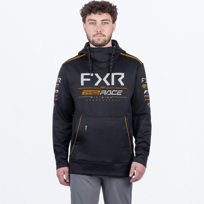 FXR RACE DIVISION TECH PULLOVER HOODIE 2025 - Black/Kash