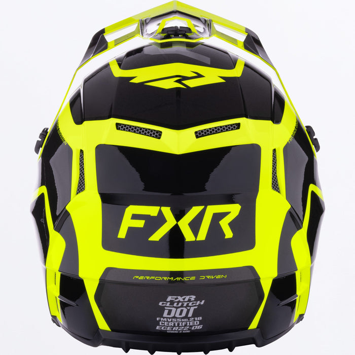 FXR YOUTH CLUTCH EVO HELMET 2025 - Black/HiVis