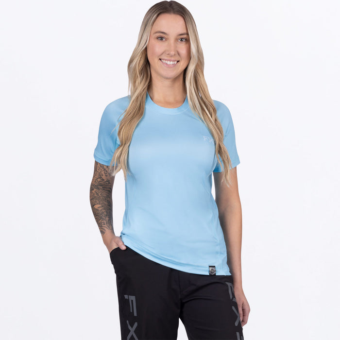 FXR ATTACK UPF WOMEN'S T-SHIRT 2025 in Maui Blue