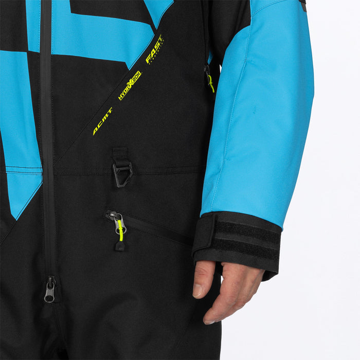 FXR COLD CROSS CX F.A.S.T.™ INSULATED MONOSUITS in Blue/Hivis