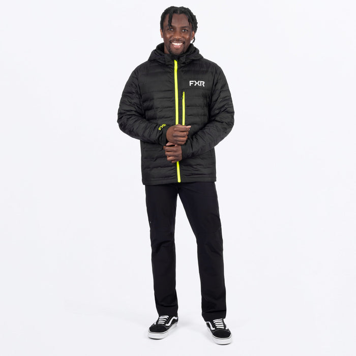 FXR PODIUM HYBRID QUILTED JACKET 2025 - Black/HiVis