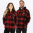 FXR Unisex Timber Insulated Flannel Jacket in Rust/Black