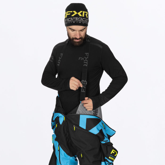 FXR COLD CROSS CX F.A.S.T.™ INSULATED MONOSUITS in Blue/Hivis