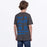 FXR YOUTH PEDIDGREE PREMIUM T-SHIRT in Char Heather/Blue