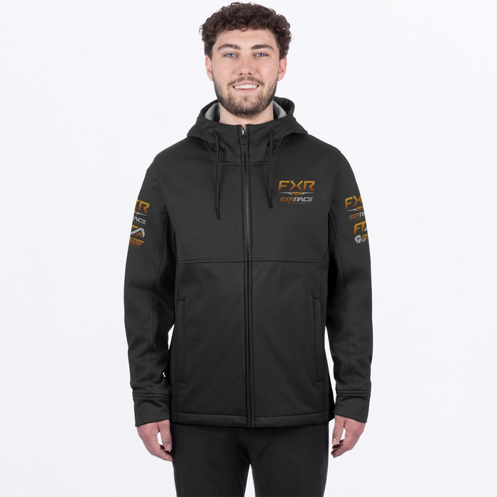 FXR HYDROGEN SOFTSHELL JACKET in Black/Kash