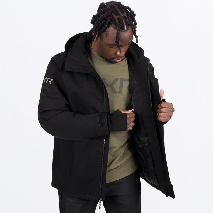 FXR ASCEND JACKET in Black/Stone