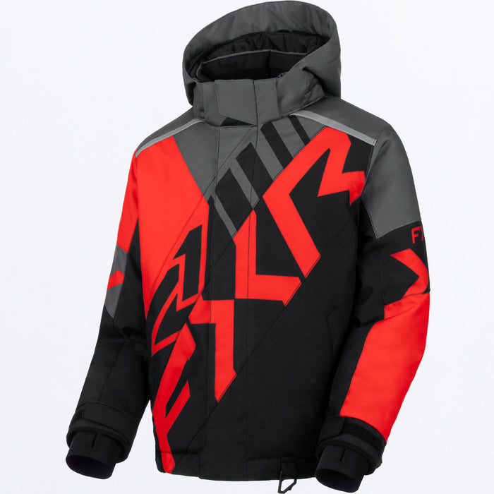 FXR YOUTH COLD CROSS CX JACKET 2025 - Red/Black/Charcoal