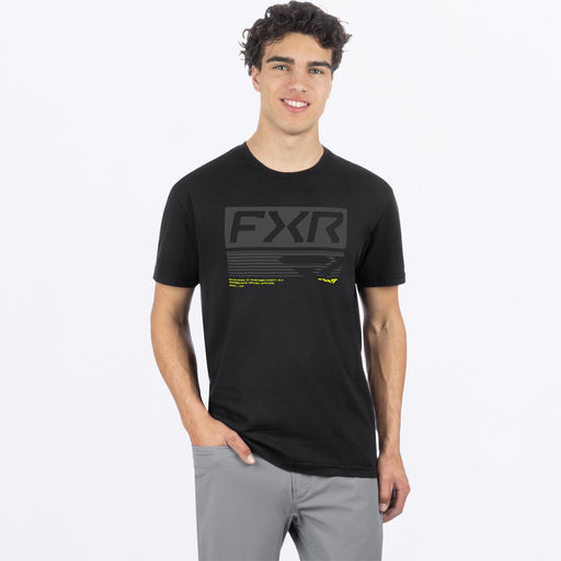 FXR ELEVATE PREMIUM T-SHIRT 2025 - Black/HiVis