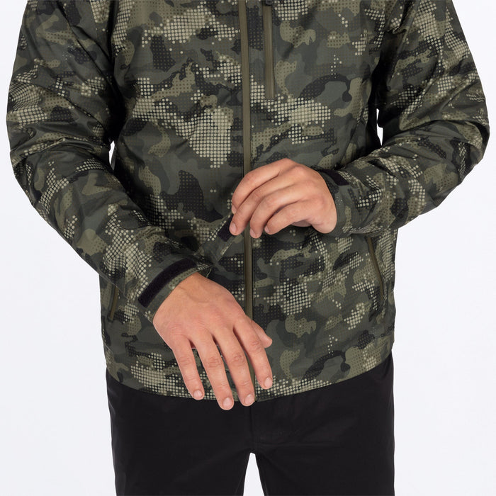 FXR ADVENTURE LITE TRI-LAMINATE JACKET in Army Drift Camo