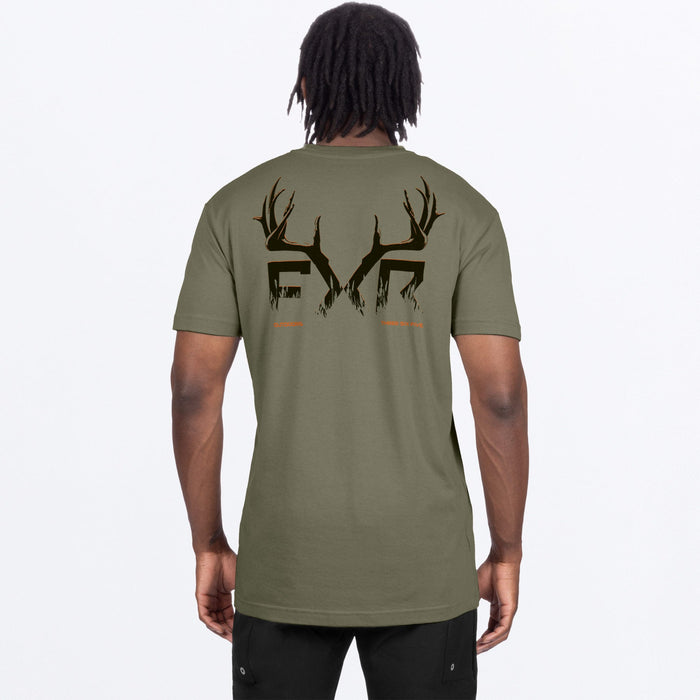 FXR ANTLER PREMIUM T-SHIRT 2025 - Moss/Black