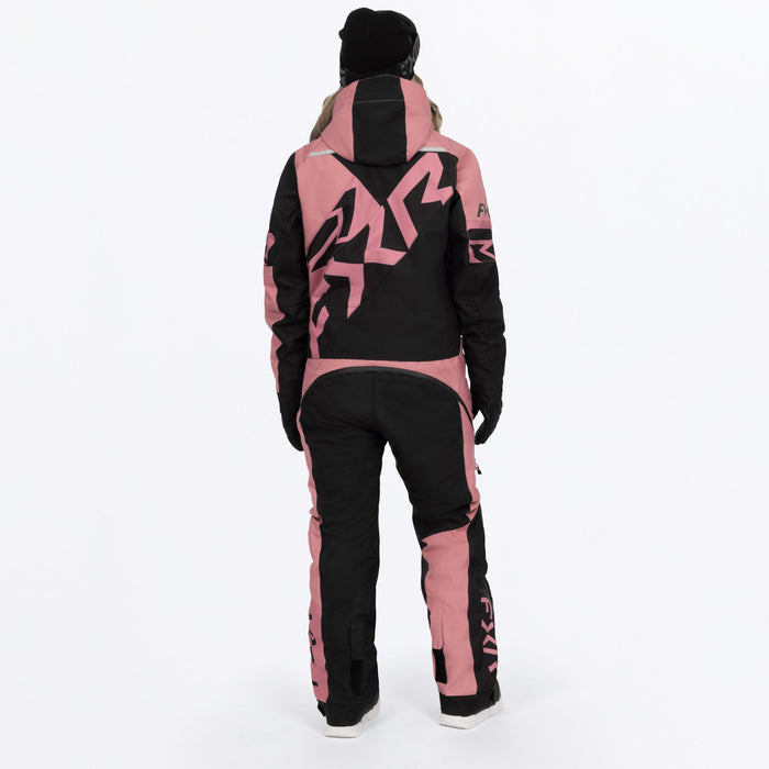 FXR COLD CROSS CX LITE MONOSUIT in Black/Rose