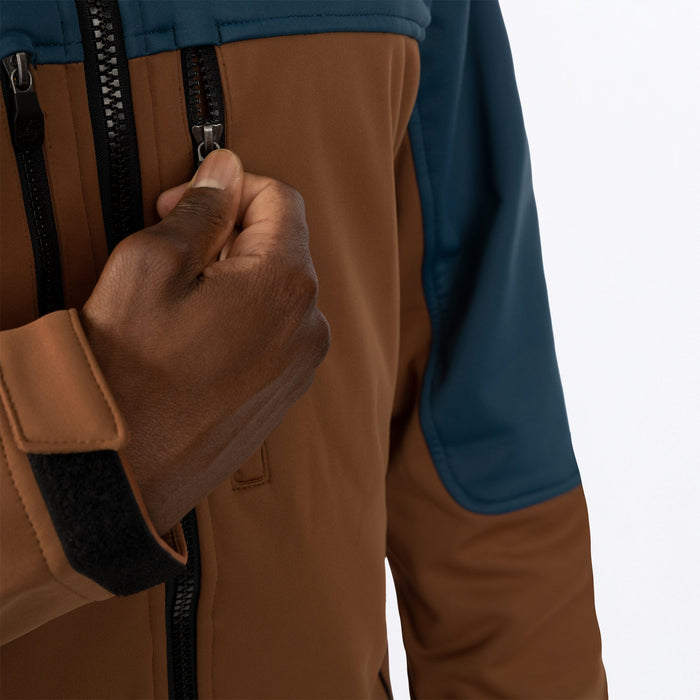 FXR Pro Softshell Jacket in Copper/DarlSteel