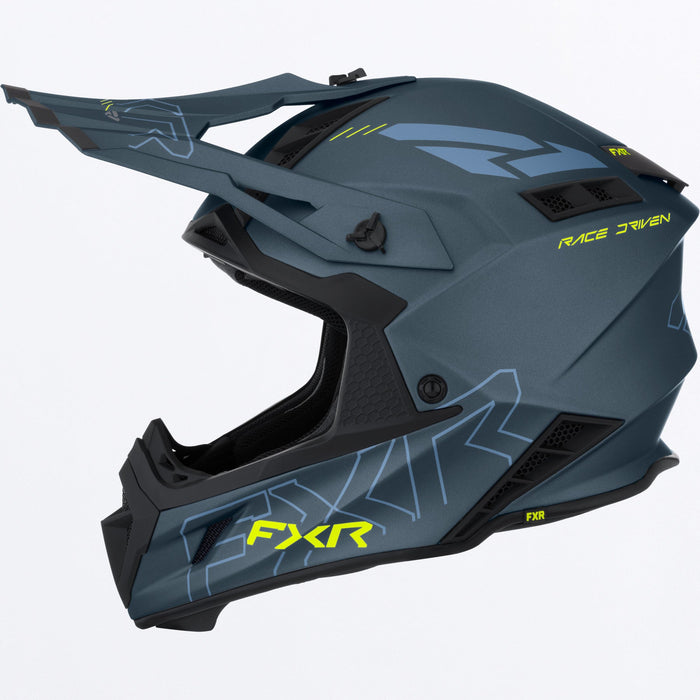 FXR HELIUM PRIME HELMET 2025 - Dark Steel/HiVis