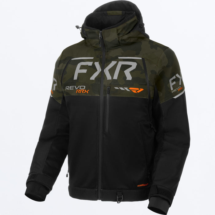 FXR REVO RRX 2-IN-1 JACKET 2025 - Black/Army Camo/Orange