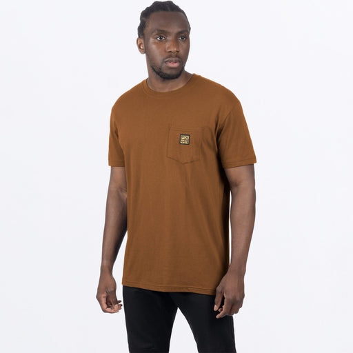 FXR Work Pocket Premium T-shirt in Copper