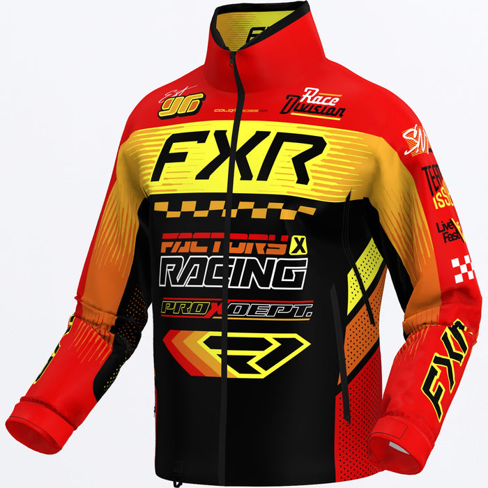 FXR COLD CROSS RR JACKET 2025 - Red/Yellow/Orange