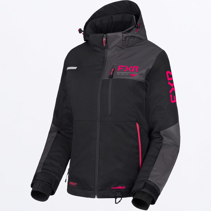 FXR Women's Fresh Jacket 2026Black/Asphalt/Razz