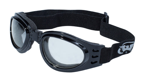 GLOBAL VISION ADVENTURE SUNGLASSES in Black - Clear Lens