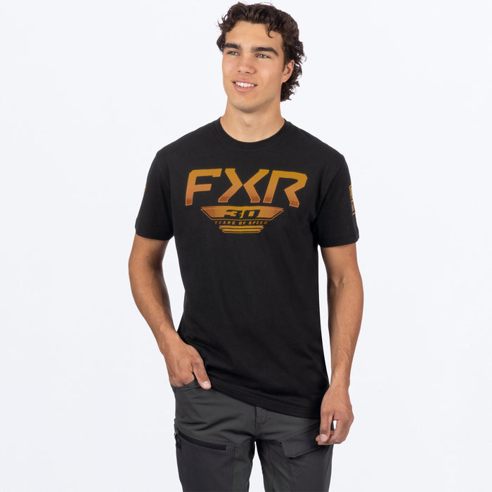 FXR 30 YEARS OF SPEED PREMIUM T-SHIRT 2025 - Black/Kash