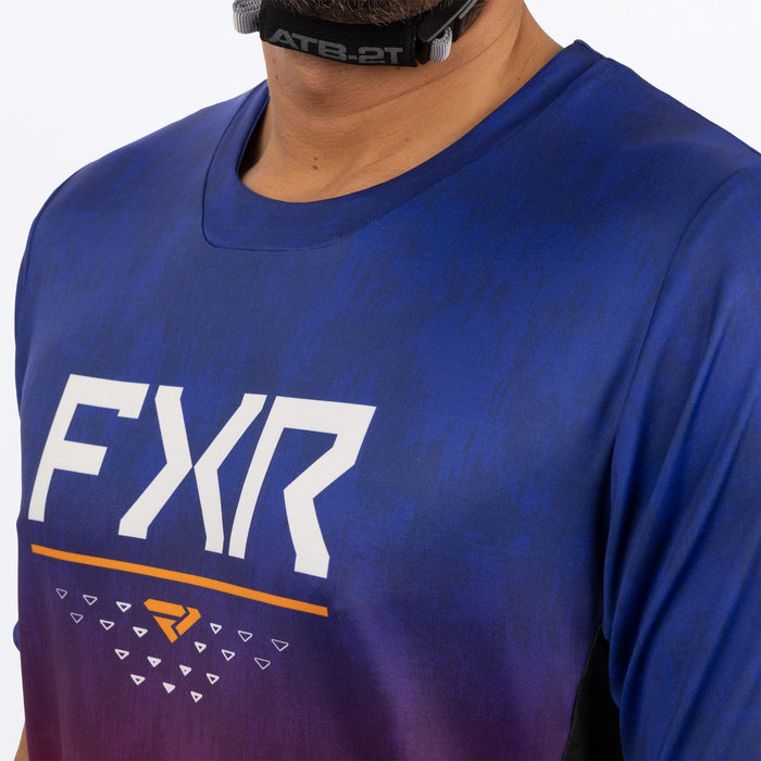 FXR Proflex UPF Short Sleeve Jersey in Anodized