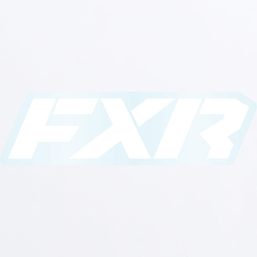 FXR Revo Sticker 3.5” in White/Clear 