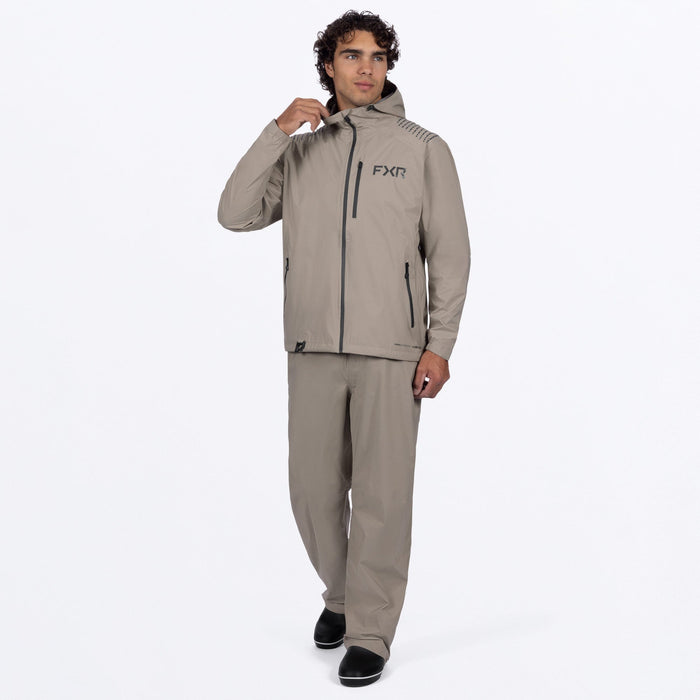 FXR ADVENTURE LITE TRI-LAMINATE JACKET in Stone/Asphalt