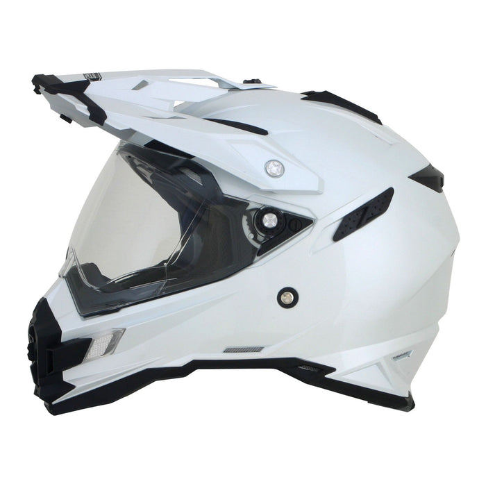 AFX FX-41DS Solid Helmet in Pearl White