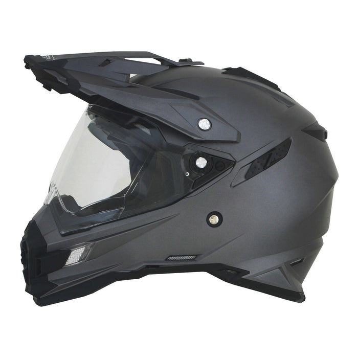 AFX FX-41DS Solid Helmet in Frost Gray