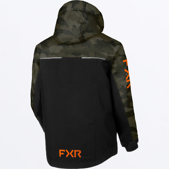FXR YOUTH KICKER JACKET 2025 - Army Camo/Orange