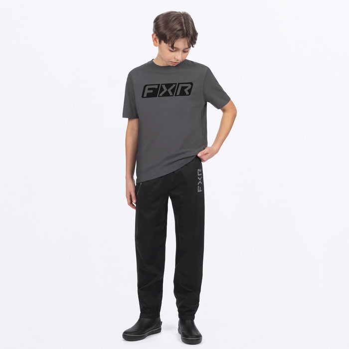 FXR YOUTH ADVENTURE LITE TRI-LAMINATE PANT in Black