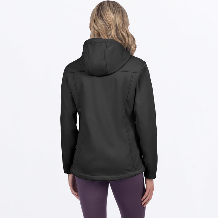 FXR HYDROGEN WOMEN'S SOFTSHELL JACKET 2025 in Black/Amethyst