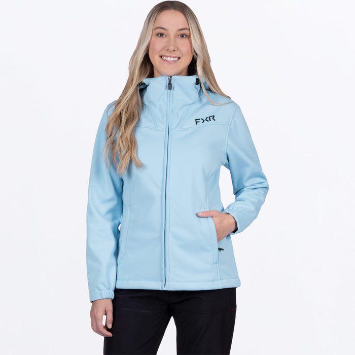FXR HYDROGEN WOMEN'S SOFTSHELL JACKET 2025 in Maui Blue