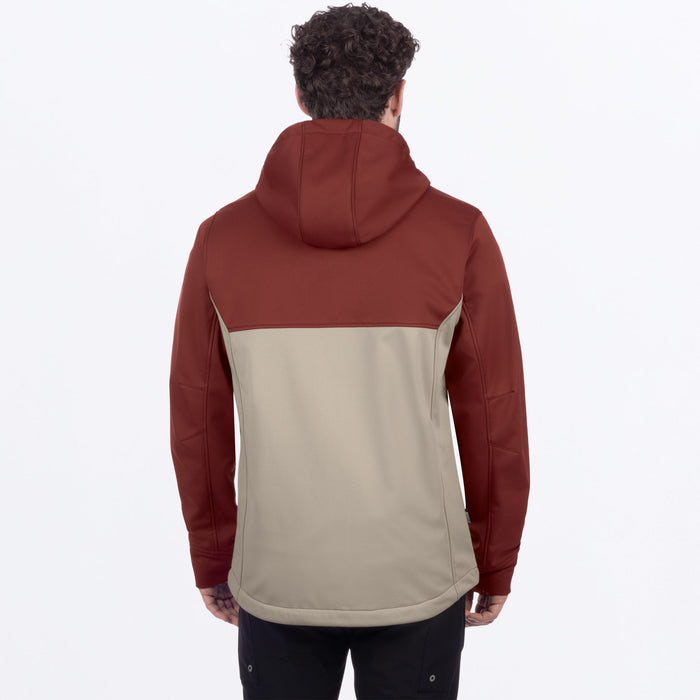 FXR HYDROGEN SOFTSHELL JACKET 2025 - Oxblood/Stone